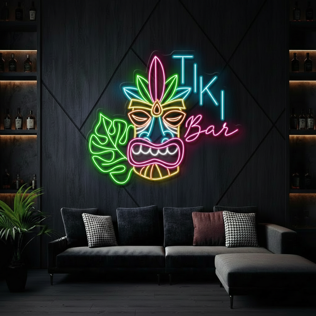 Tiki Bar Neon Sign Wall Decor Sign Art