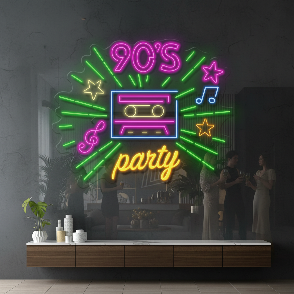 90‘s Party Led Neon Sign