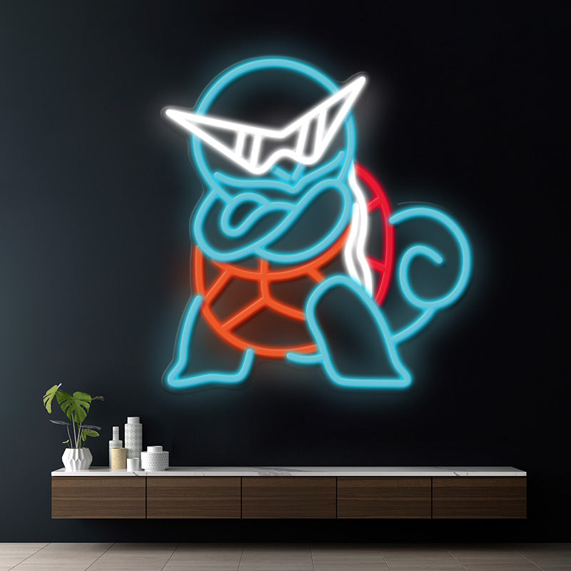 Squirtle Cartoon Neon Sign Gaming Room Decor Sign - Image 4
