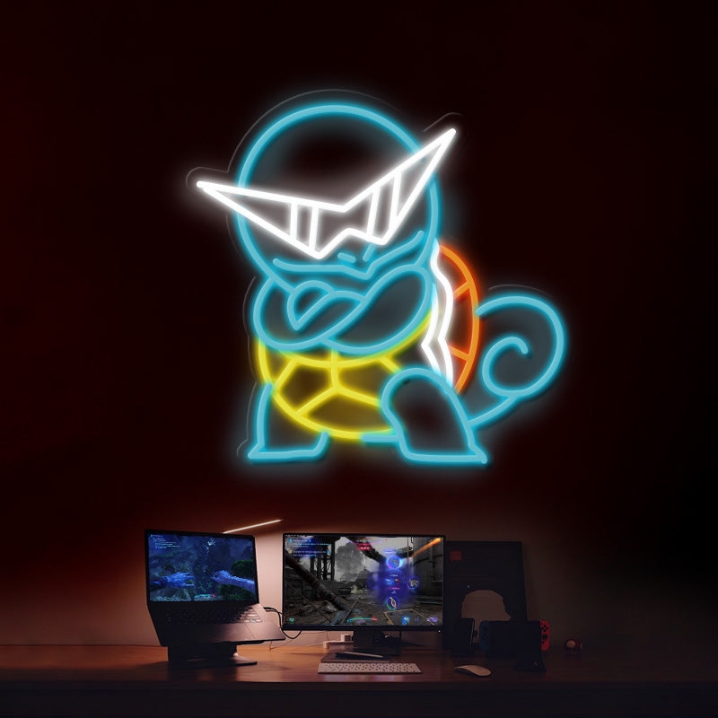 Squirtle Cartoon Neon Sign Gaming Room Decor Sign - Image 3