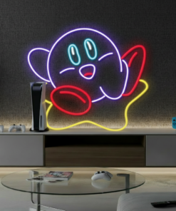 Cartoon Kirby Neon Sign Kids Room Decor Sign