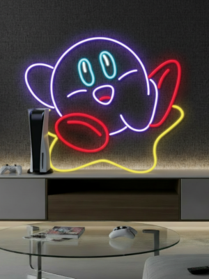 Cartoon Kirby Neon Sign Kids Room Decor Sign