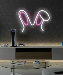 Bunny Ear Led Neon Sign Gaming Room Decor Sign