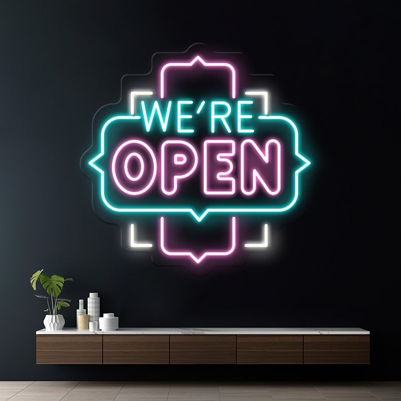 We're Open Led Neon Sign Business Shop Decor Sign - Image 5
