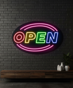 Colorful Open Led Neon Sign