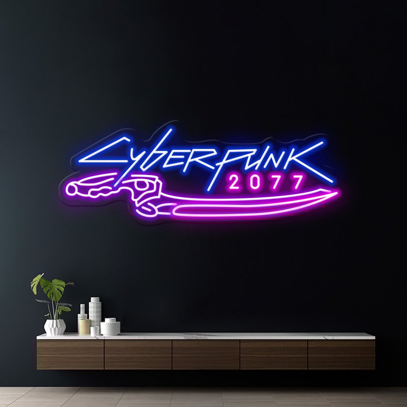 Cyberpunk 2077 Neon Sign for Gaming Room Decor - Image 6