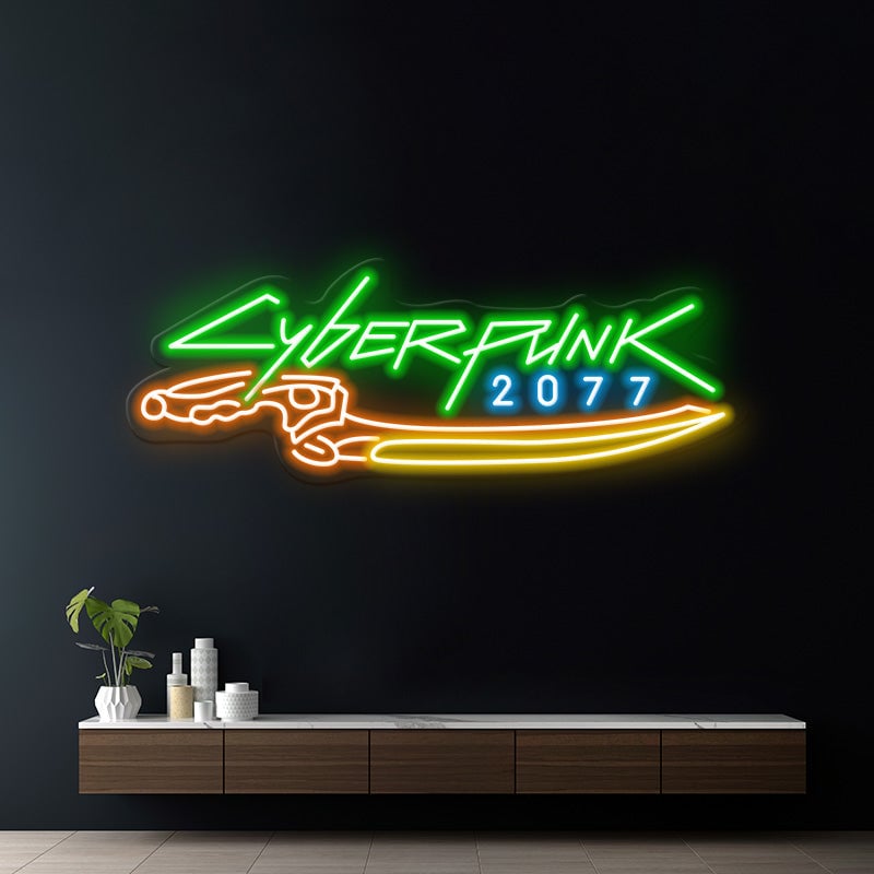 Cyberpunk 2077 Neon Sign for Gaming Room Decor - Image 8