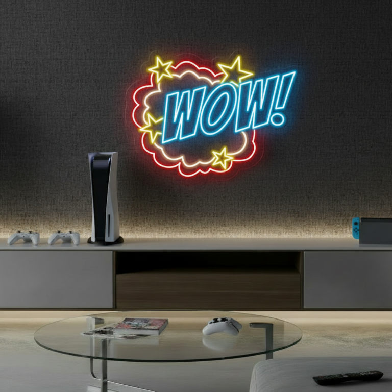 WOW Led Neon Sign