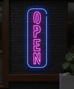 Open Neon Sign Shop Business Decor Sign