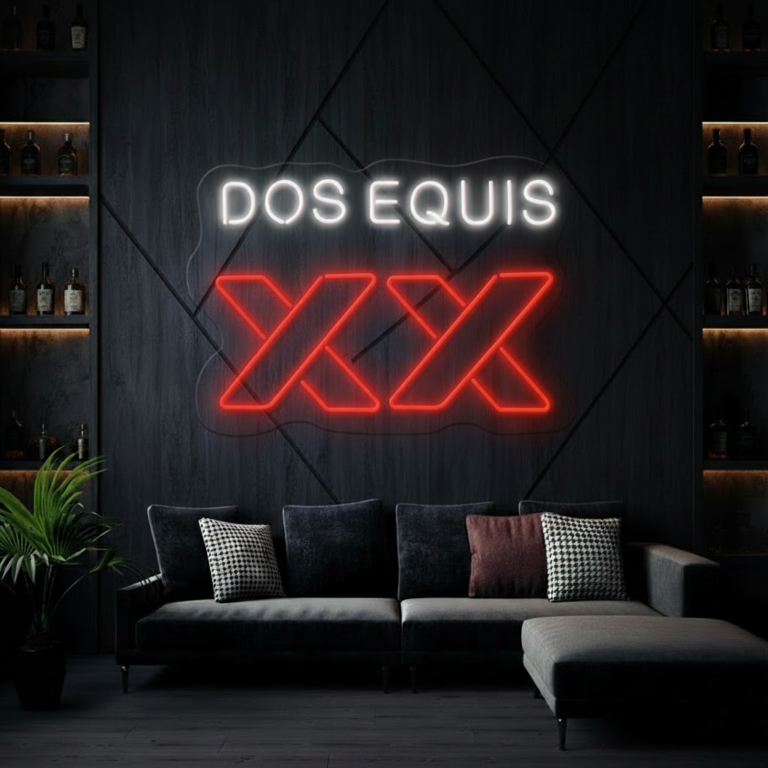 Custom Dos Equis  Beer Logo Led Neon Sign