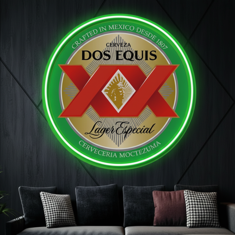 Dos Equis  Beer Logo Led Neon Sign Man Cave Gift