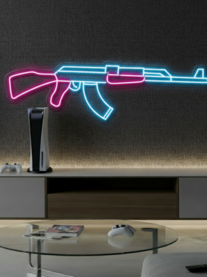 AK47 Gun Led Neon Signs CSGO Game Room AK47 Wall Decor