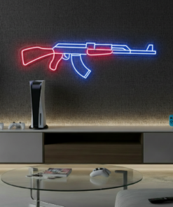 Alternative view of AK47 Gun Led Neon Signs CSGO Game Room AK47 Wall Decor