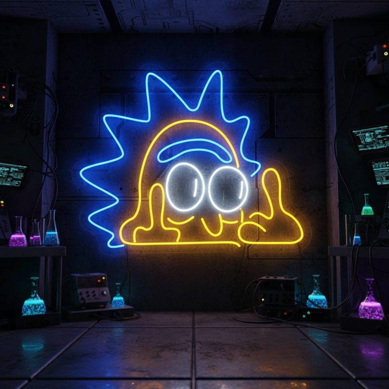 Rick And Morty Art Led Neon Sign Light Home Decor Sign