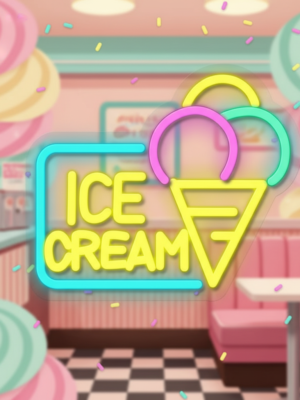 Colorful Ice Cream Neon Sign for Business Shop Door Decor