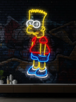 Simpson Bart Neon Led Sign Wall Art Decor Sign Kids Gift
