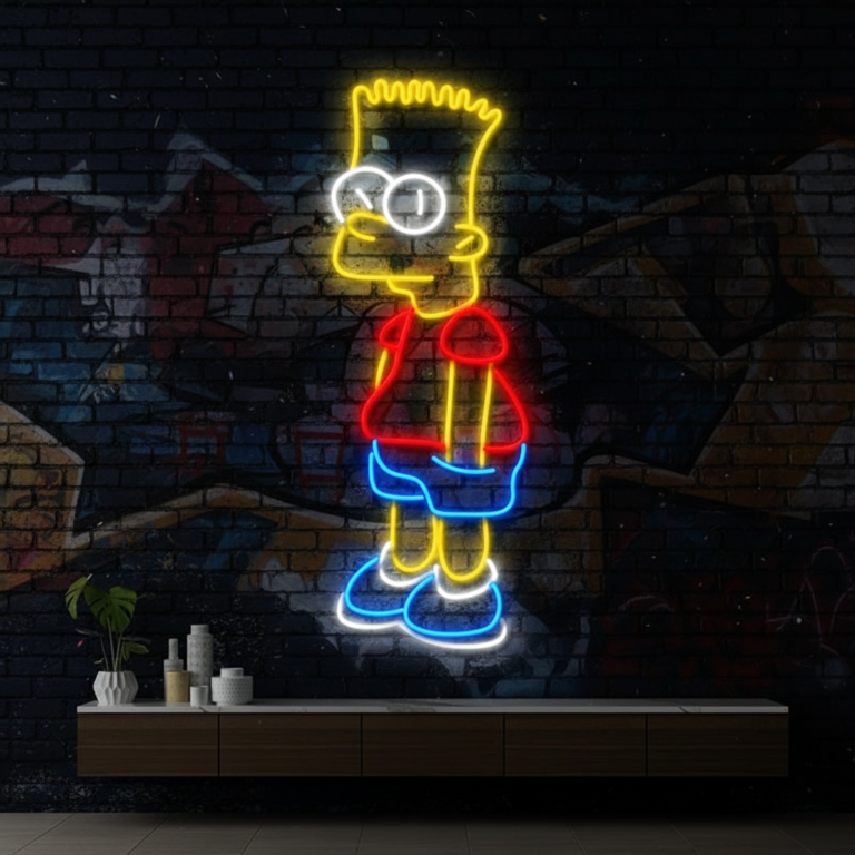 Simpson Bart Neon Led Sign Wall Art Decor Sign Kids Gift