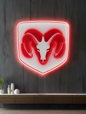Dodge Logo Neon LED Sign Garage Man Cave Home Decor