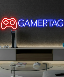 Gamertag Led Neon Sign Man Cave Decor Sign