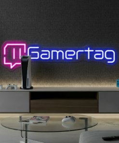 Alternative view of Gamertag Led Neon Sign Man Cave Decor Sign