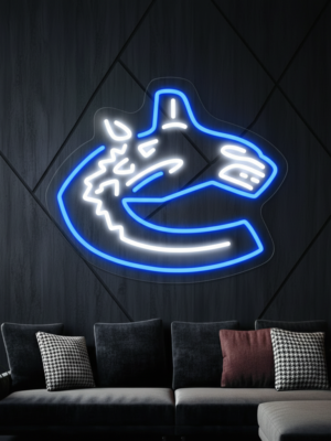 Vancouver Canucks Led Neon Sign Beer Bar Man Cave Wall Decor Sign