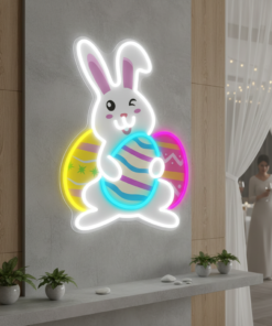 Bunny Led Neon Sign Easter Led Neon Sign for Kids Gift