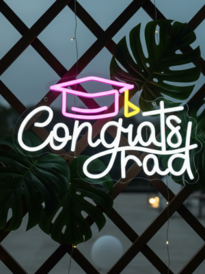 2025 Congrats Grad Sign Graduation Cap Led Neon Sign