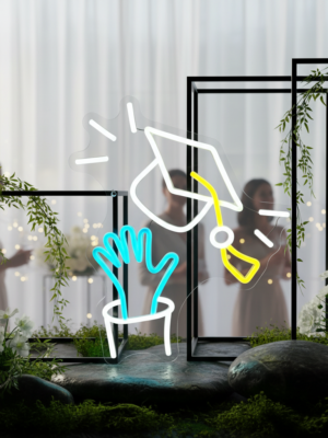 2025 Graduation Cap Neon Sign