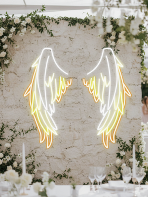 Angel Wing Neon Sign Custom Handmade Art Neon Light