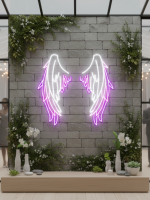 AngelWingNeonSignCustomHandmadeArtNeonLightNeonchics