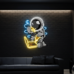 Astronaut Neon Sign Pizza Neon Sign UV Printing Acrylic Neon Sign
