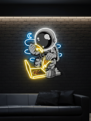 Astronaut Neon Sign Pizza Neon Sign UV Printing Acrylic Neon Sign