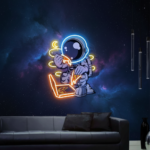 Astronaut Neon Sign Pizza Neon Sign UV Printing Acrylic Neon Sign