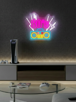 Back To The 80s Neon Light  Retro Party Decor Neon Sign