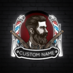 Barber Shop Neon Sign Shop Wall Decor Art