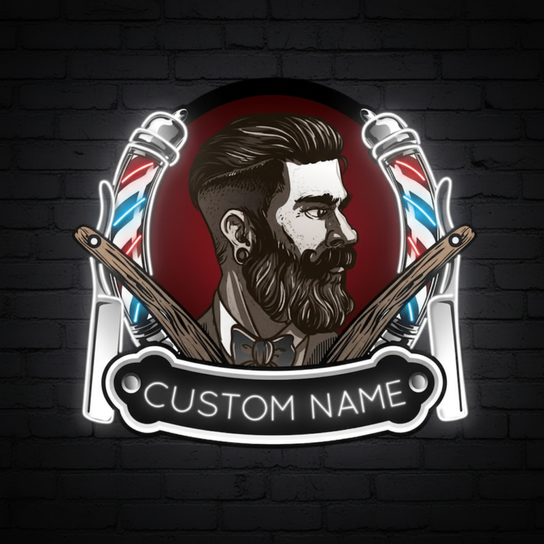 Barber Shop Neon Sign Shop Wall Decor Art