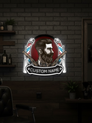 BarberShopDecalPrintedNeonLightneonchicsdesignneonsign