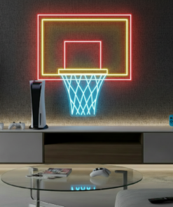 Basketball Hoop LED Neon Light Game Room Decor Sign