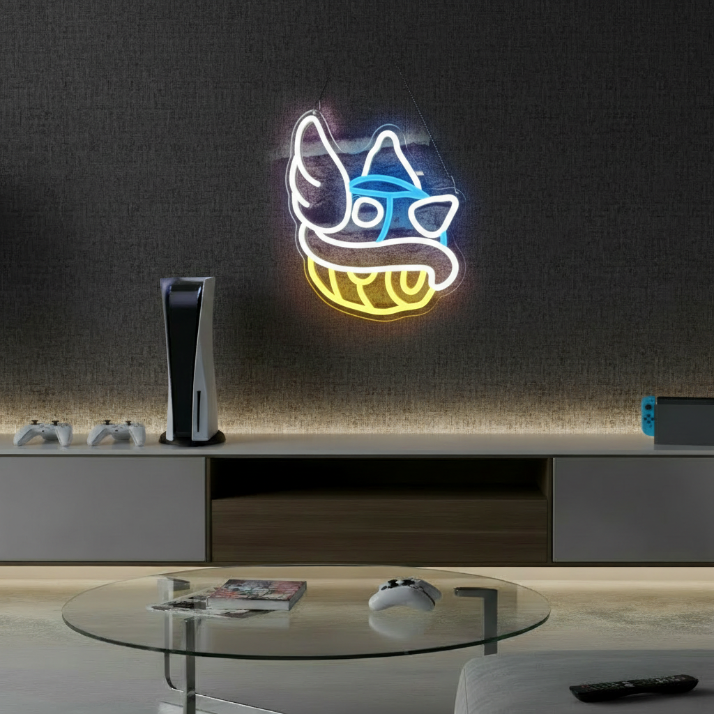 Blue Shell Led Neon Sign Gaming Room Decor Sign - Image 2