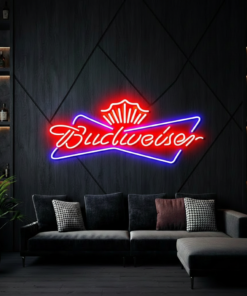 Alternative view of Budweiser Bar Neon LED Sign Bar Wall Decor Art
