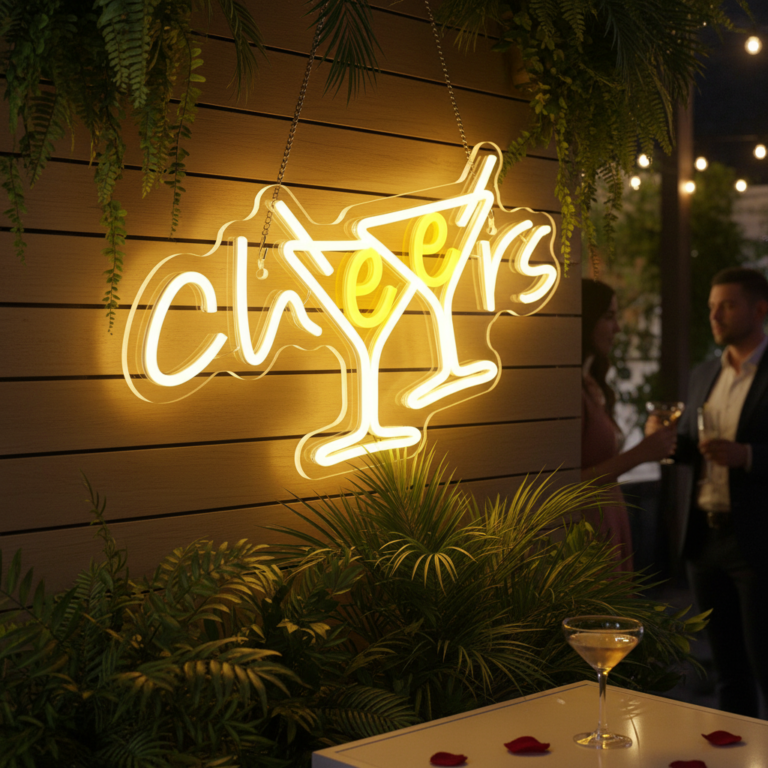 Cheers Neon Sign for Pub Party Club Bar Decor