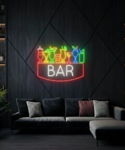 Cocktail Bar Neon Sign Bar Logo LED Light