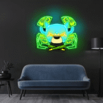 Colorful Cartoon Neon Sign Light Acrylic Artwork for Home Gameroom Decor