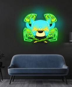 Alternative view of Colorful Cartoon Neon Sign Light Acrylic Artwork for Home Gameroom Decor