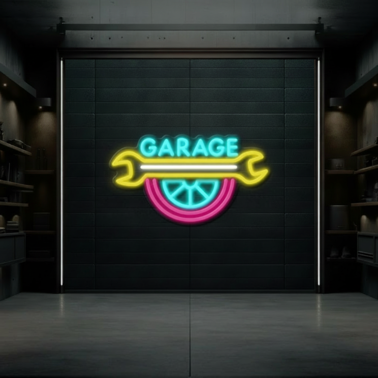 Colorful Garage Led Neon Sign for Man Cave Decor Space Decor Light