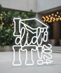 Alternative view of Congrats Grad Neon Sign I Did It 2025 Neon Lights