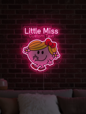 CustomLittleMissNeonSignCartoonNeonSignKidsRoomDecorneonchics