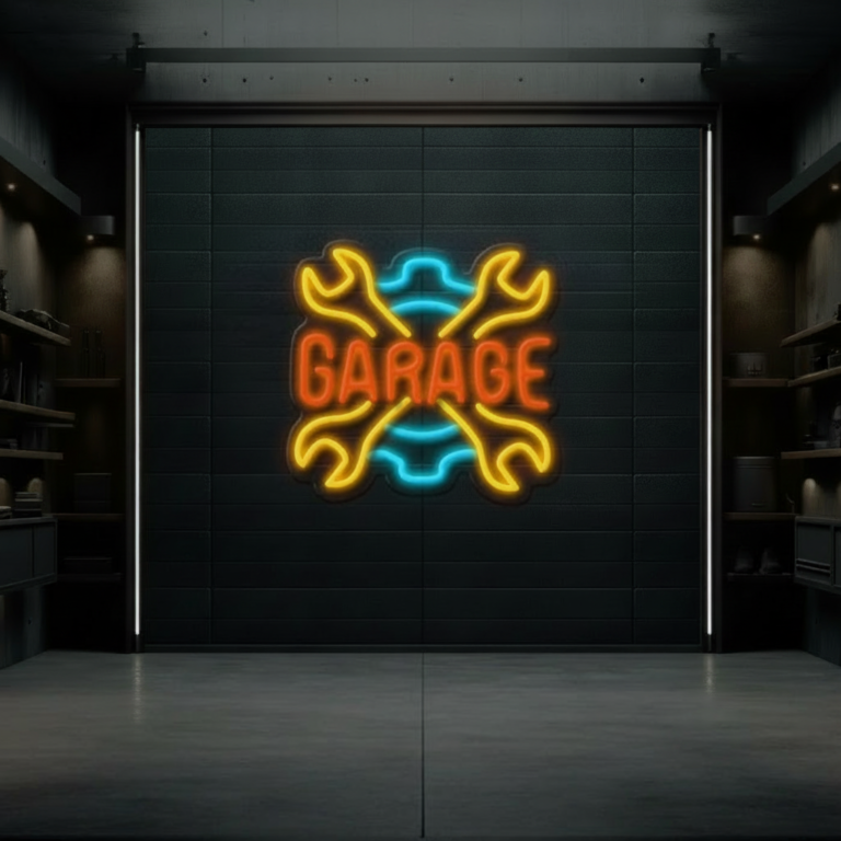 Custom Colorful Garage Led Neon Sign Business Shop Decor Sign Light