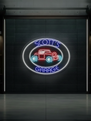 Custom Garage Led Neon Sign Unique Gift for Men