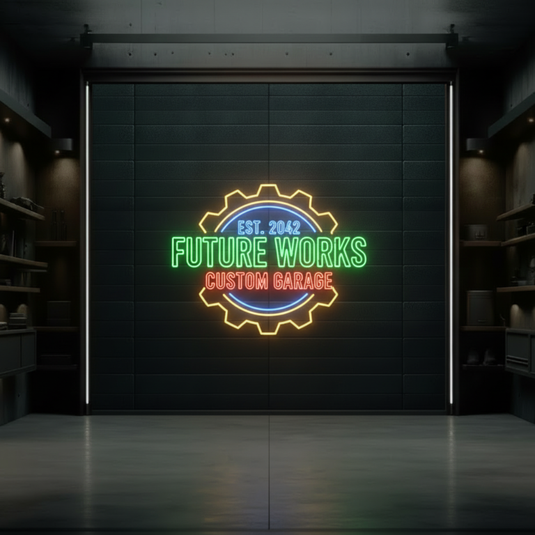 Custom Garage Neon Sign Car Service Decor Sign